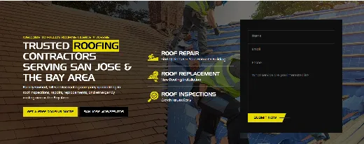 Falcon Roofing website homepage