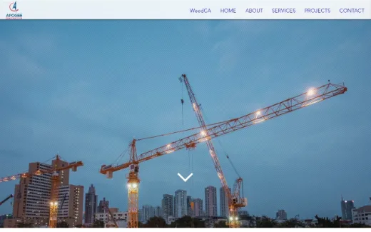 Apogee Construction website