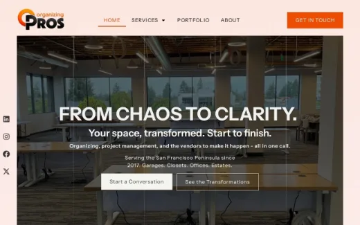 Organizing Pros website